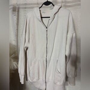 Aerie off white full zip